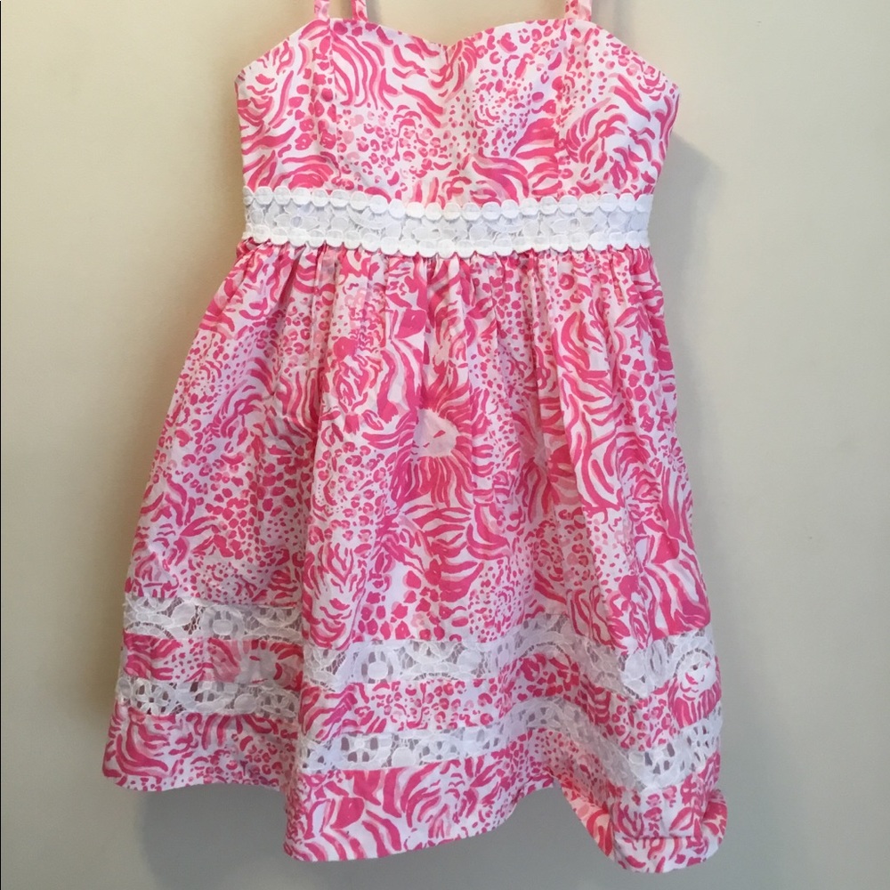 Lilly Pulitzer Girls Lion “Get Spotted” dress